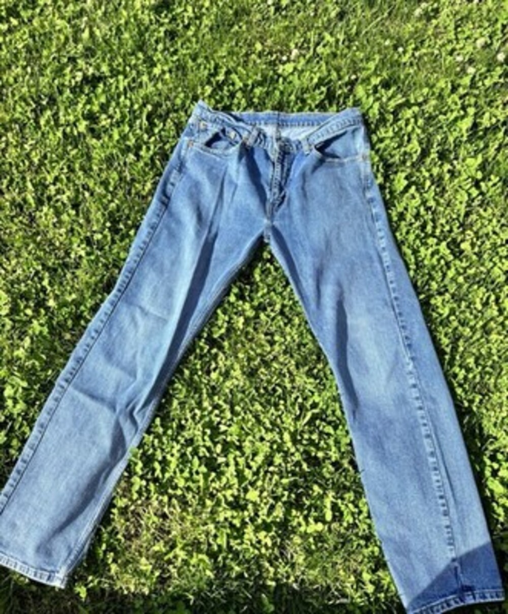 Vintage Levis 505 Straight Leg Jeans Mens 32x32 Blue Medium Denim Excellent